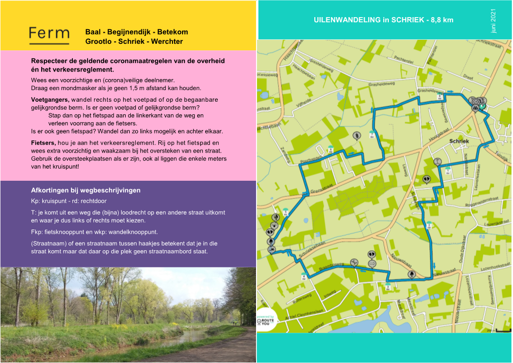 Begijnendijk - Betekom 2021 Juni Grootlo - Schriek - Werchter