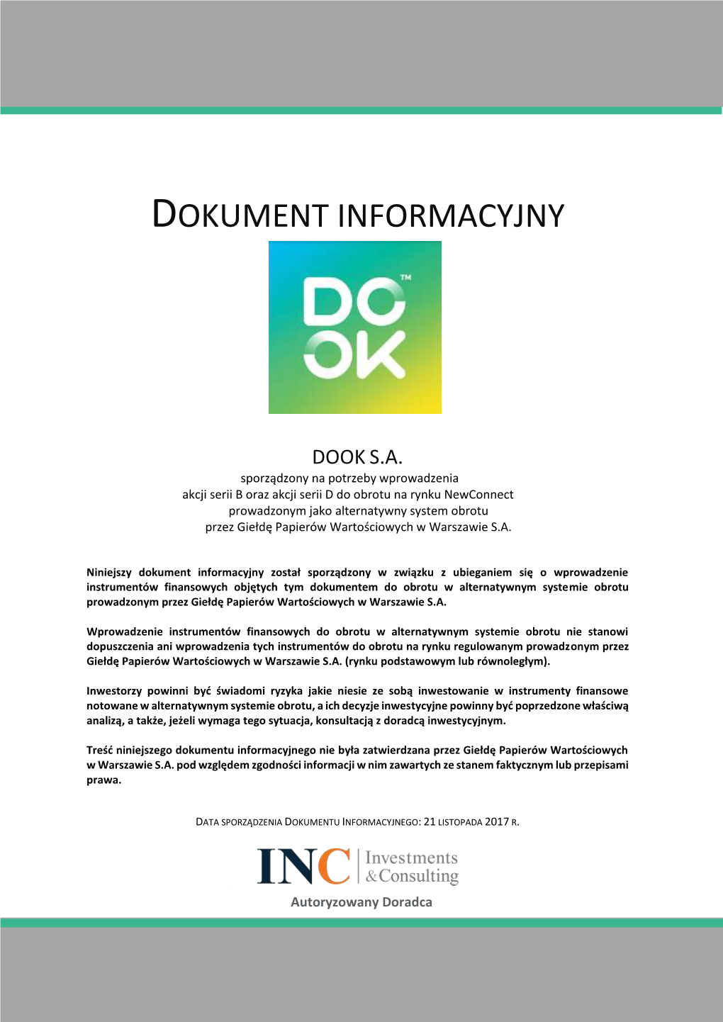 Dokument Informacyjny