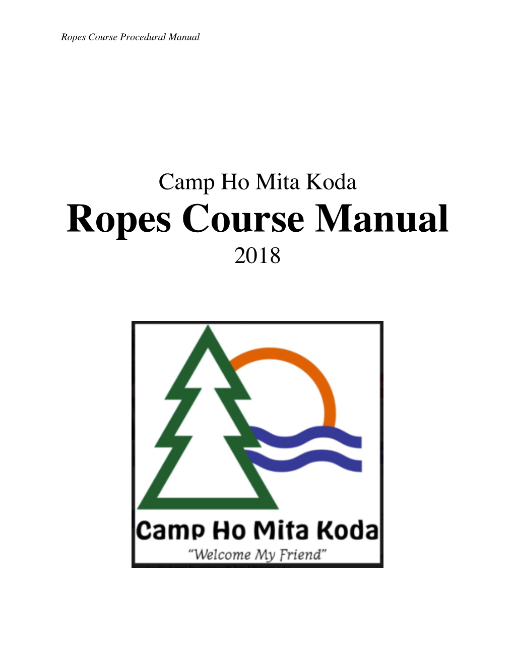 Ropes Course Manual 2018