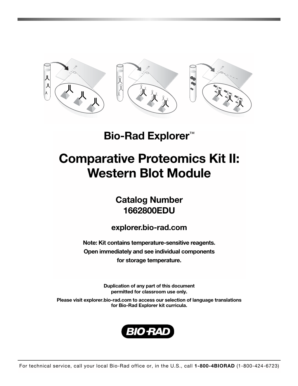 Comparative Proteomics Kit II: Western Blot Module