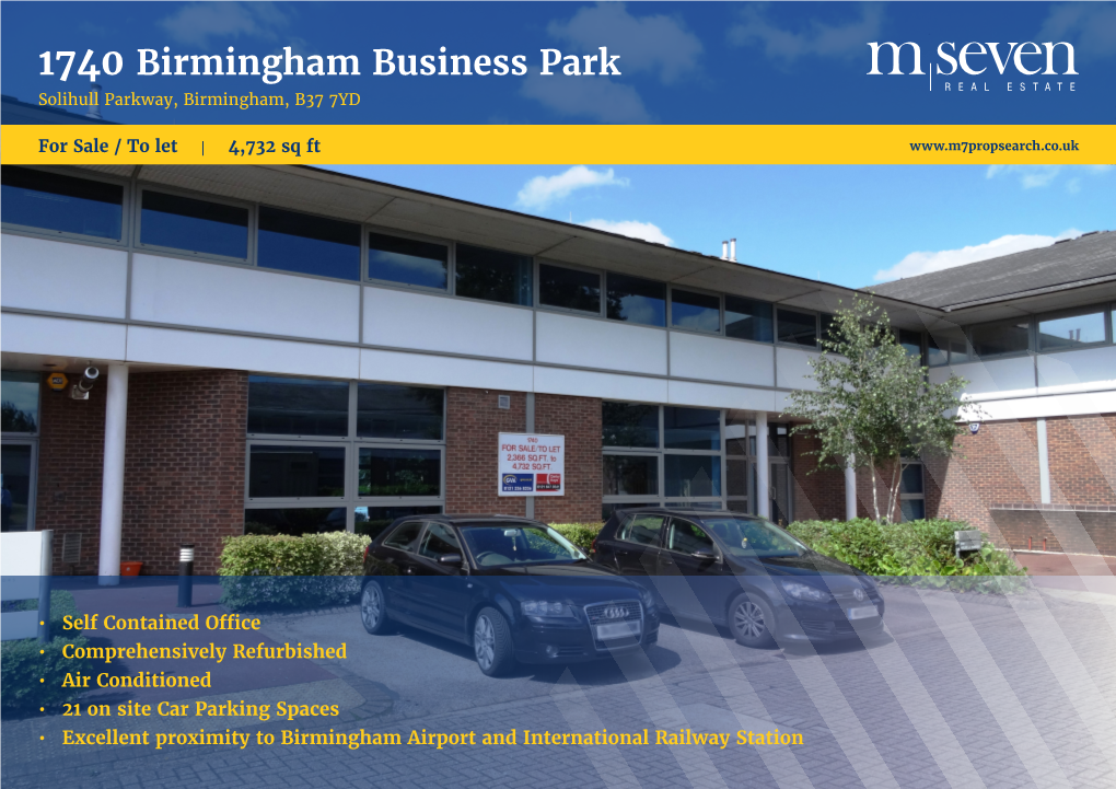 1740 Birmingham Business Park Solihull Parkway, Birmingham, B37 7YD