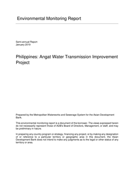 Philippines: Angat Water Transmission Improvement Project