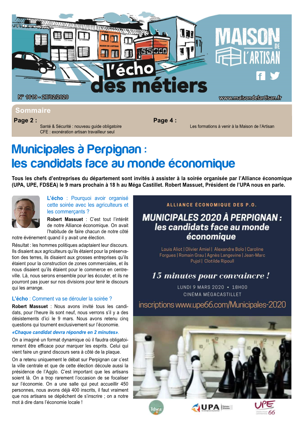 Municipales À Perpignan : Les Candidats Face Au Monde Économique