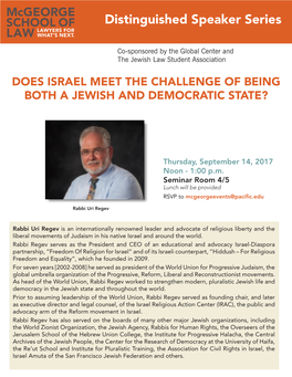 Does Israel Meet the Challenge of Being Both a Jewish and Democratic State?