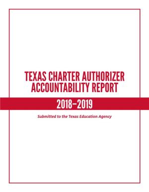 Charter Authorizer Accountability Report 2018-19