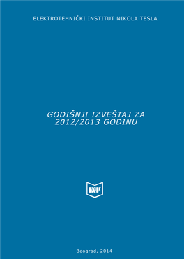 Godišnji Izveštaj Za 2012/2013 Godinu