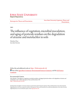 The Influence of Vegetation, Microbial Inoculation, and Aging of Pesticide