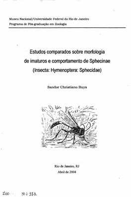 Lnsecta: Hymenoptera: Sphecidae)