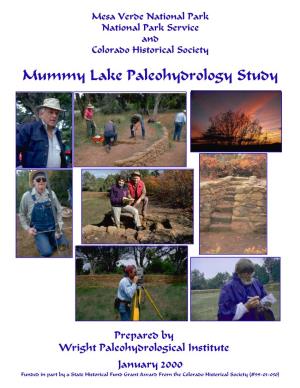 Mummy Lake Paleohydrology Study