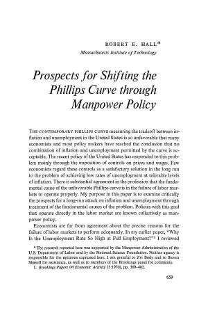 Prospects for Shifting the Phillips Curve Through Manpower Policy