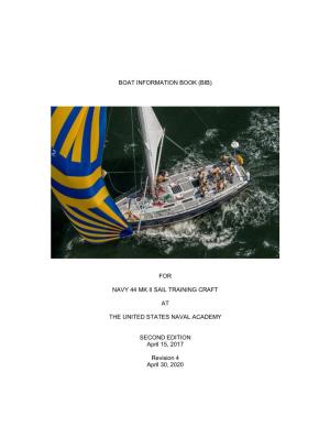 Boat Information Book (Bib) for Navy 44 Mk Ii Sail