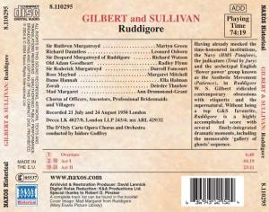 GILBERT and SULLIVAN Ruddigore
