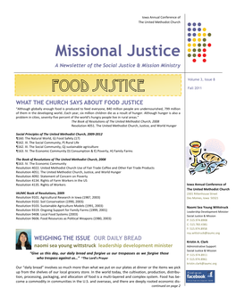 Food Justice Fall 2011