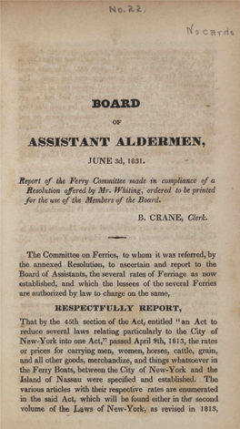 Board Assistant Aldermen