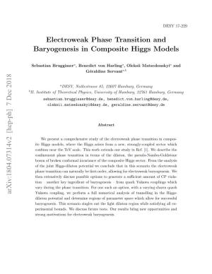 Electroweak Phase Transition and Baryogenesis in Composite Higgs Models
