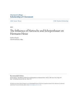 The Influence of Nietzsche and Schopenhauer on Hermann Hesse