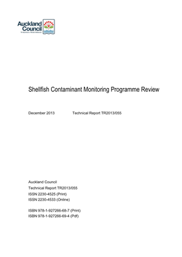 Shellfish Contaminant Monitoring Programme Review