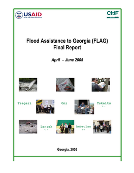 Flood Assistance to Georgia (FLAG) Final Report