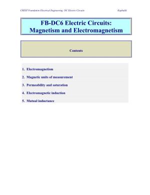 FB-DC6 Electric Circuits: Magnetism and Electromagnetism
