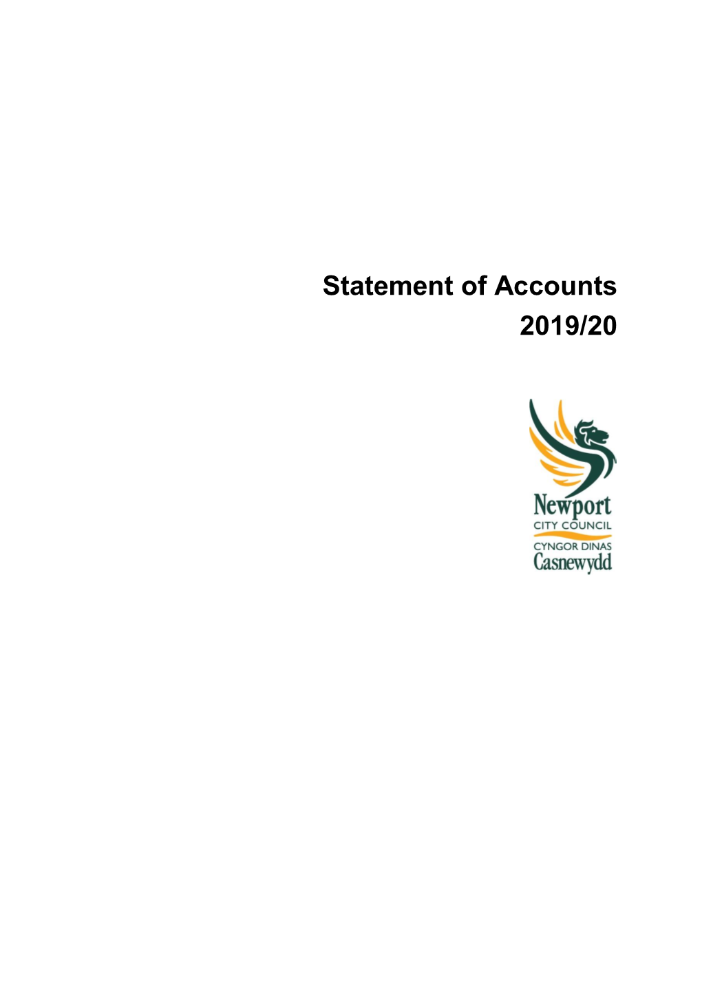 Newport City Council Statement of Accounts 2019-2020