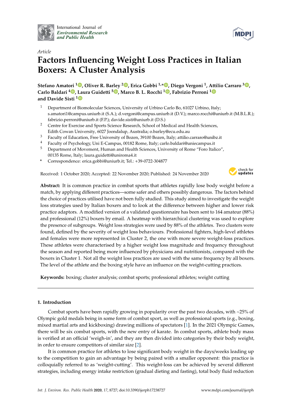 A Cluster Analysis