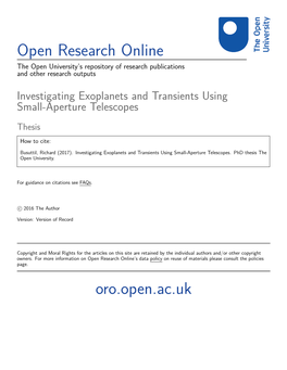 Open Research Online Oro.Open.Ac.Uk