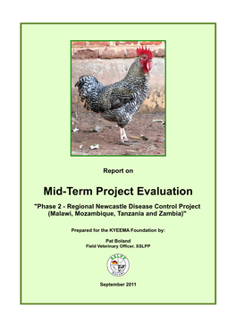 Mid-Term Project Evaluation "Phase 2 - Regional Newcastle Disease Control Project (Malawi, Mozambique, Tanzania and Zambia)"
