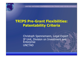 Patentability Criteria