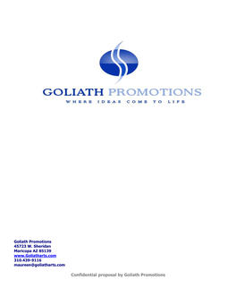 Confidential Proposal by Goliath Promotions