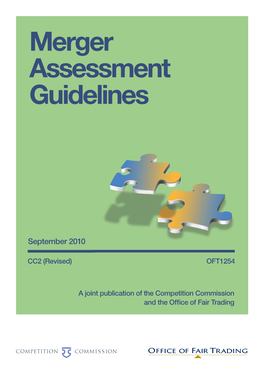 Merger Assessment Guidelines (CC2 Revised/OFT1254)
