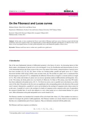 On the Fibonacci and Lucas Curves