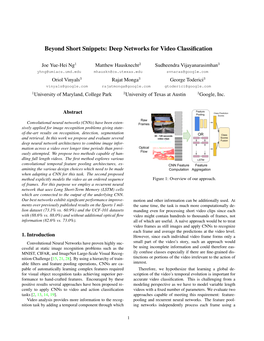 Beyond Short Snippets: Deep Networks for Video Classification