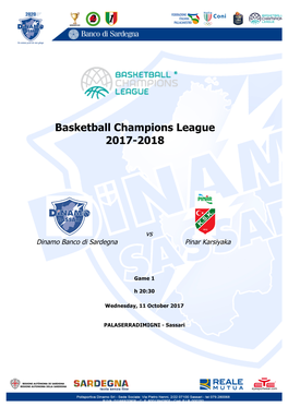 Basketball Champions League 2017-2018