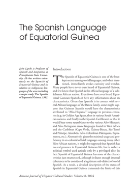 The Spanish Language of Equatorial Guinea