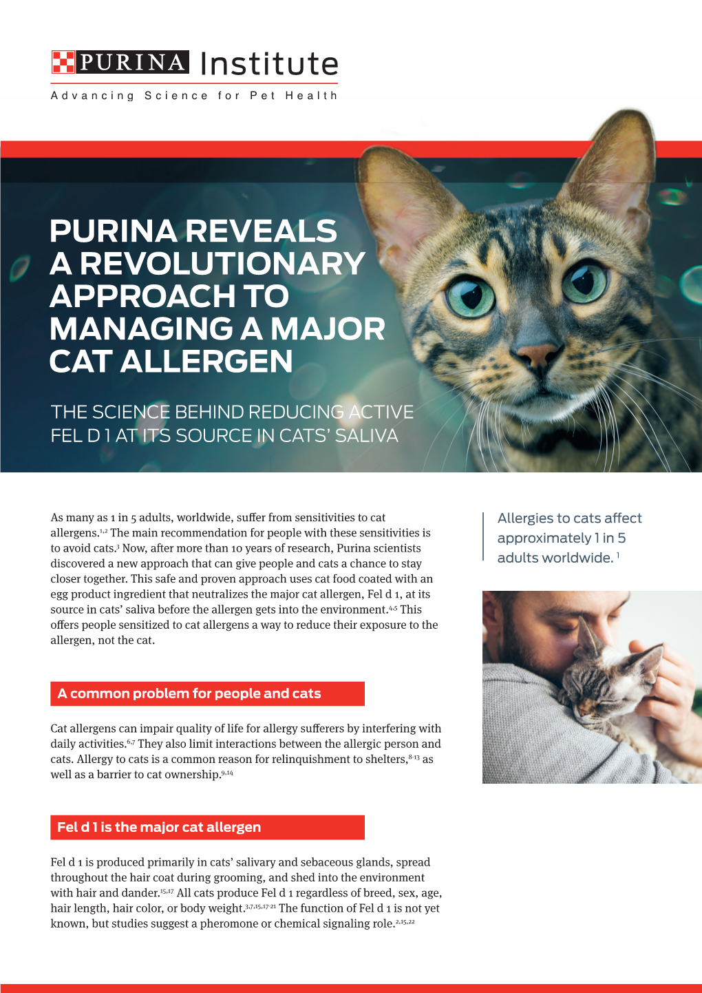 Purina Reveals a Revolutionary Approach to Managing a Major Cat Allergen