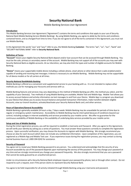 Mobile Banking Services User Agreement