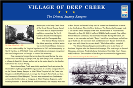 VILLAGE of DEEP CREEK ★★★ the Dismal Swamp Rangers