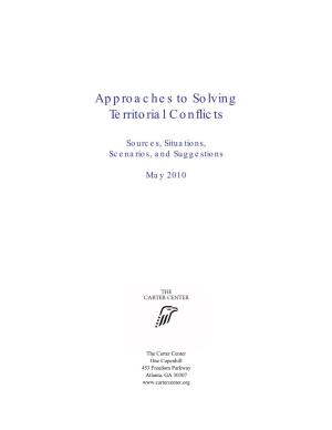 Approaches to Solving Territorial Conflicts