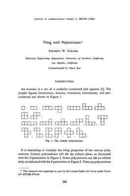 Tiling with Polyominoes*