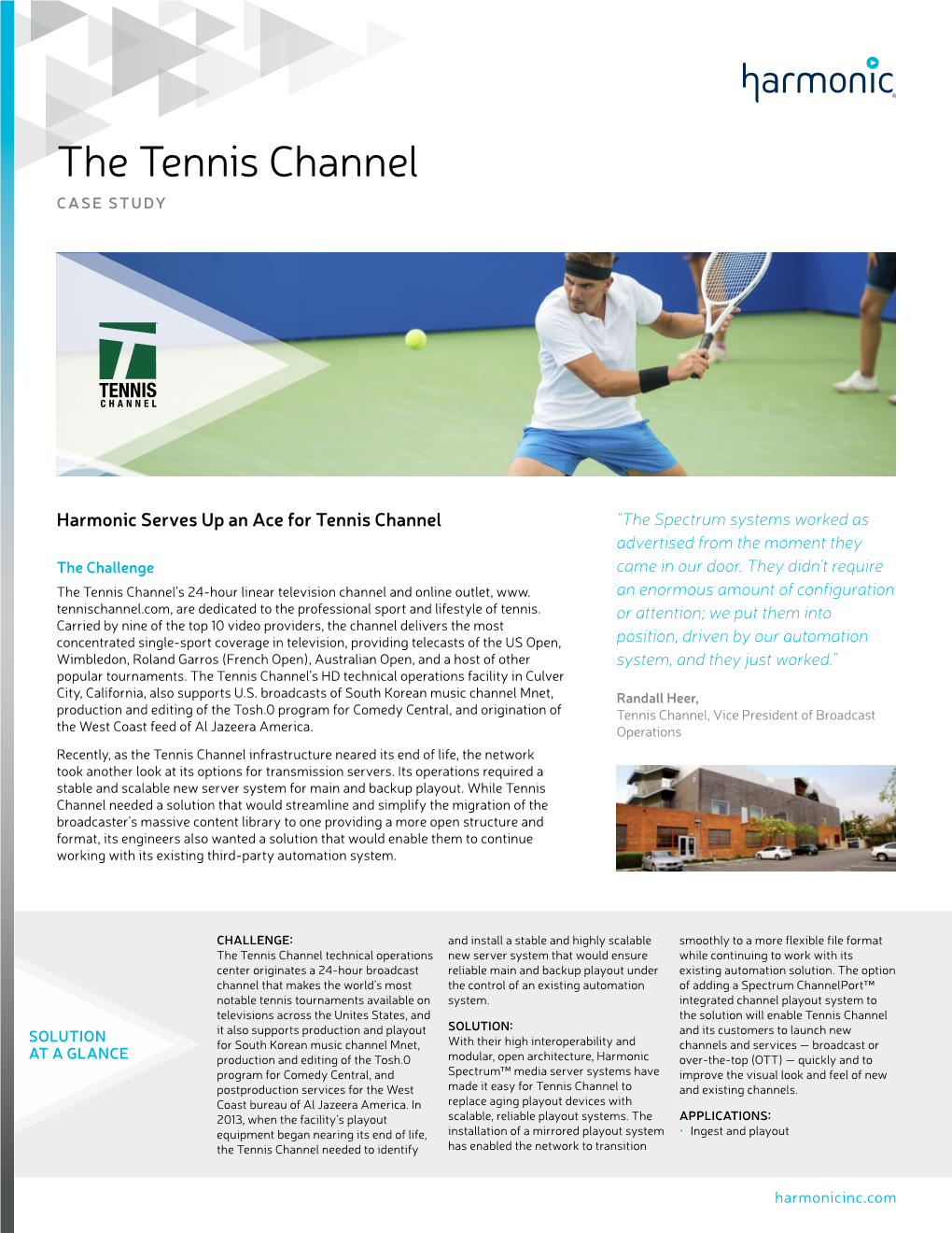 The Tennis Channel Case Study