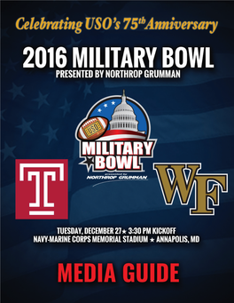 2016 Military Bowl Media Guide