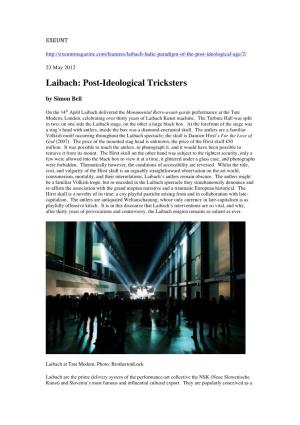 Laibach: Post-Ideological Tricksters by Simon Bell