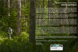 Cascade Forest Conservancy 2020 Annual Report