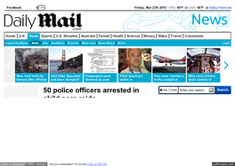 50 Police Officers Arrested in Child Porn Raids | Daily Mail Online