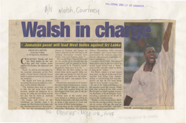 Walsh in Charge. by H. G. Helps. the Observer, May 28, 1997