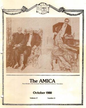 Theamica News Bulletin of the Automatic Musical Instrument Collectors' Association