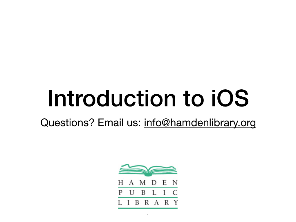 Intro to Ios Print Version