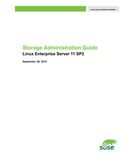 SLES 11 SP2: Storage Administration Guide About This Guide