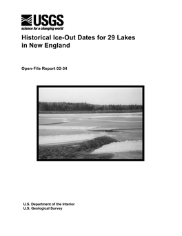 Historical Ice-Out Dates for 29 Lakes in New England