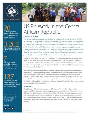 USIP's Work in the Central African Republic